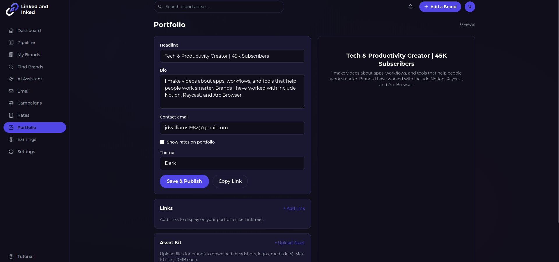 Portfolio Page
